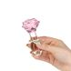 Скляна анальна пробка Pillow Talk Rosy Luxurious Glass Anal Plug, ⌀3,3 см, віброкуля в подарунок - 6