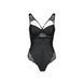 Боді з еко-шкіри та мережива Passion LOONA BODY L/XL, black - 3
