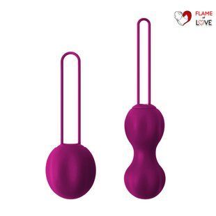 Вагінальні кульки IntiMate Вага: 53гр і 106гр Колір: сливовий Nomi Tang, One Size