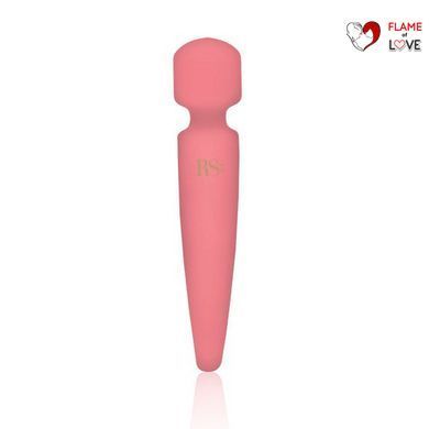 Вібромасажер Rianne S: Bella Mini Wand Coral, 10 режимів роботи, медичний силікон, подарункове паков