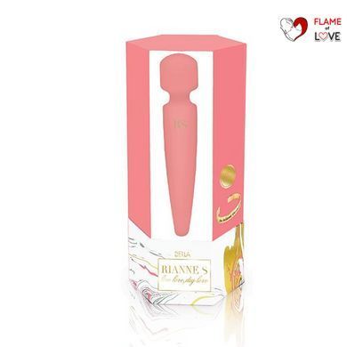 Вібромасажер Rianne S: Bella Mini Wand Coral, 10 режимів роботи, медичний силікон, подарункове паков