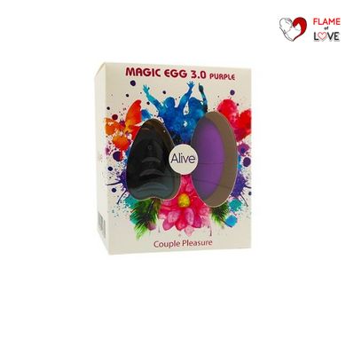 Віброяйце Alive Magic Egg 3.0 Purple з пультом ДК, на батарейках