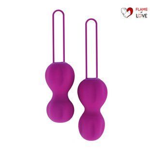 Вагінальні кульки IntiMate Plus Вага: 83гр і 139гр Колір: сливовий Nomi Tang, One Size