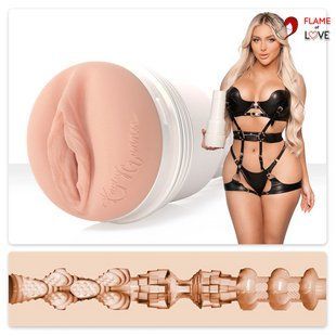 Мастурбатор Fleshlight Girls: Kayley Gunner Fully Loaded, зі зліпка вульви моделі, дуже ніжний