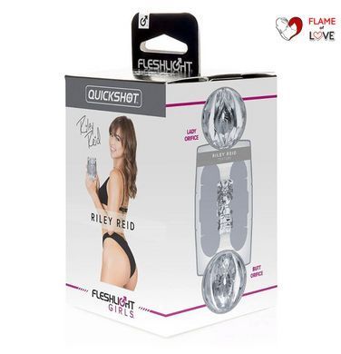 Мастурбатор Fleshlight Quickshot Riley Reid, компактний, чудово для пар і мінету