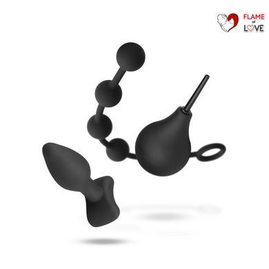 Набір новачка для анальної стимуляції Nexus ANAL BEGINNER KIT, спринцівка, анальне намисто і пробка