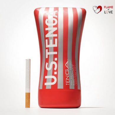 Мастурбатор Tenga US Soft Tube Cup (м&rsquo;яка подушечка велика), стискальний, суперпотужне всмоктування