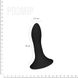 Дилдо з присоскою Adrien Lastic Hitsens 5 Black, відмінно для страпона, діаметр 2,4 см, довжина 13см - 2