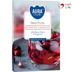 Ароматична свічка Bispol Scented Candle Red Fruits 6 шт