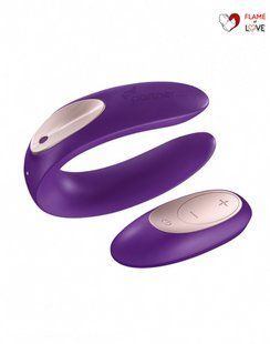 Вібратор для пар Satisfyer Double Plus Remote з пультом ДК та двома моторчиками
