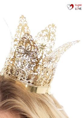 Корона мініатюрна Leg Avenue золотиста Filigree crown