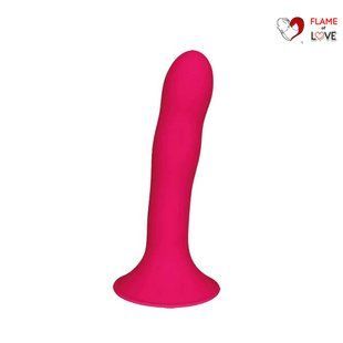 Дилдо з присоскою Adrien Lastic Hitsens 4 Pink, відмінно для страпона, діаметр 3,7см, довжина 17,8см