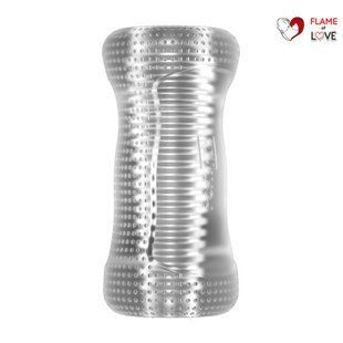 Мастурбатор Pornhub Stealth Stroker, прозрачний с попреречними ребрами, сквозной канал, One Size