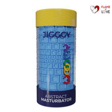 Мастурбатор Wooomy Jigggy Abstract Masturbator, наскрізний, двосторонній