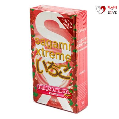 Презервативи Sagami Xtreme Fruity Strawberry 10шт.