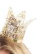 Корона мініатюрна Leg Avenue золотиста Filigree crown - 2