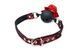 Кляп з трояндою Master Series: Eye-Catching Ball Gag With Rose, чорно-червоний - 4