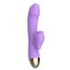 Вібратор-кролик з підігрівом і пустотливим язичком для клітора Leten Wonderful Purple - 1