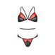 Комплект білизни Passion PEONIA SET L/XL red, бра, трусики - 3