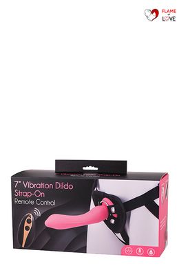 Dt51129 Страпон жіночий з пультом управління Seven Creations DILDO STRAP-ON PINK, Рожевий