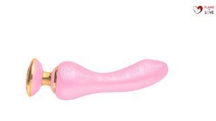 Вібратор для точки G Shunga Sanya Light Pink, гнучкий стовбур