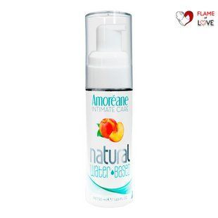 Лубрикант на водній основі з екстрактом фітопланктону Amoreane Peach (50 мл), морський колаген