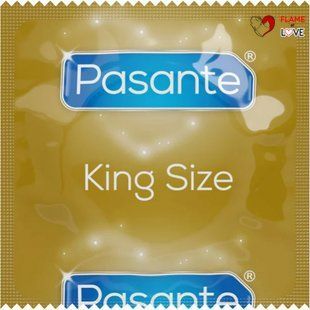 Презервативи великого розміру Pasante King Size 60 мм латексні (ціна за 6 шт.)