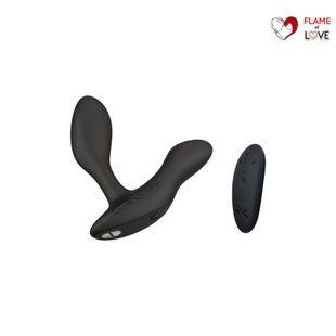 Смарт-вібромасажер простати We-Vibe Vector+ CHARCOAL BLACK, пульт ДК, регульований кут нахилу