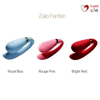 Смартвібратор для пар Zalo — Fanfan Royal Blue