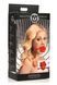 Силіконовий кляп з трояндою Master Series: Blossom Silicone Rose Gag &ndash; Red - 10