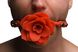 Силіконовий кляп з трояндою Master Series: Blossom Silicone Rose Gag – Red - 9