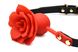 Силіконовий кляп з трояндою Master Series: Blossom Silicone Rose Gag – Red - 2