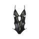 Боді з імітацією шкіри і стрепами Passion ASUNA BODY S/M, black - 3