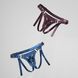 Трусики для страпона Strap-On-Me Harness Generous Blue, One Size, штучна шкіра, регульовані ремені, змінні кріплення для дилдо - 5