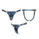 Трусики для страпона Strap-On-Me Harness Generous Blue, One Size, штучна шкіра, регульовані ремені, змінні кріплення для дилдо - 4